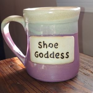 Vintage Mug Shoe Goddess Extra Large Ceramic Mug